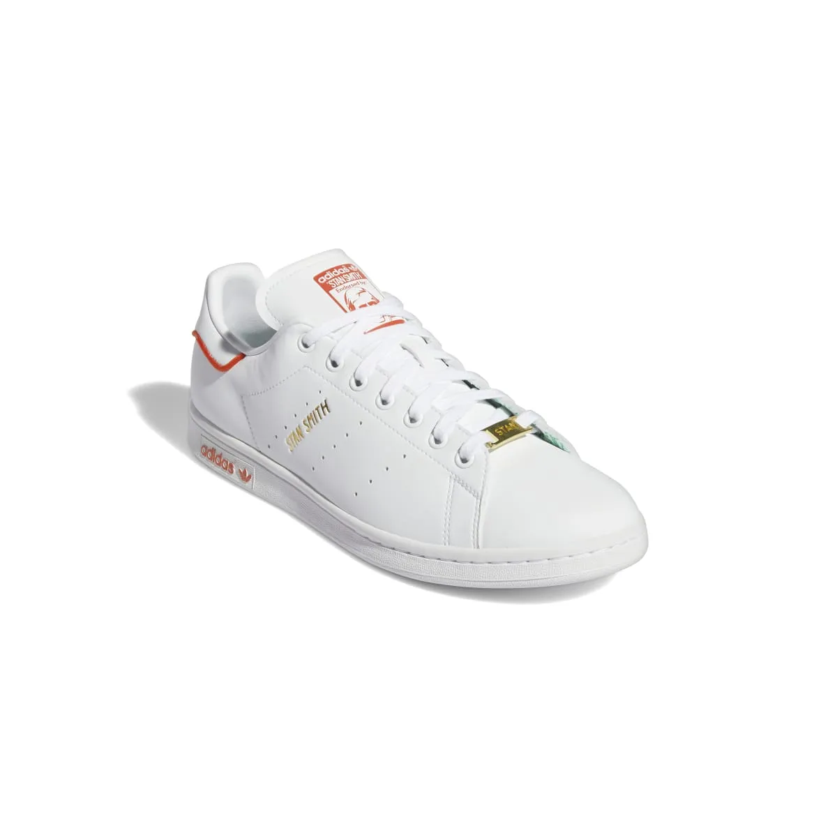 ADIDAS GW0488 STAN SMITH MN'S (Medium) White/White/Green Synthetic Leather Lifestyle Shoes