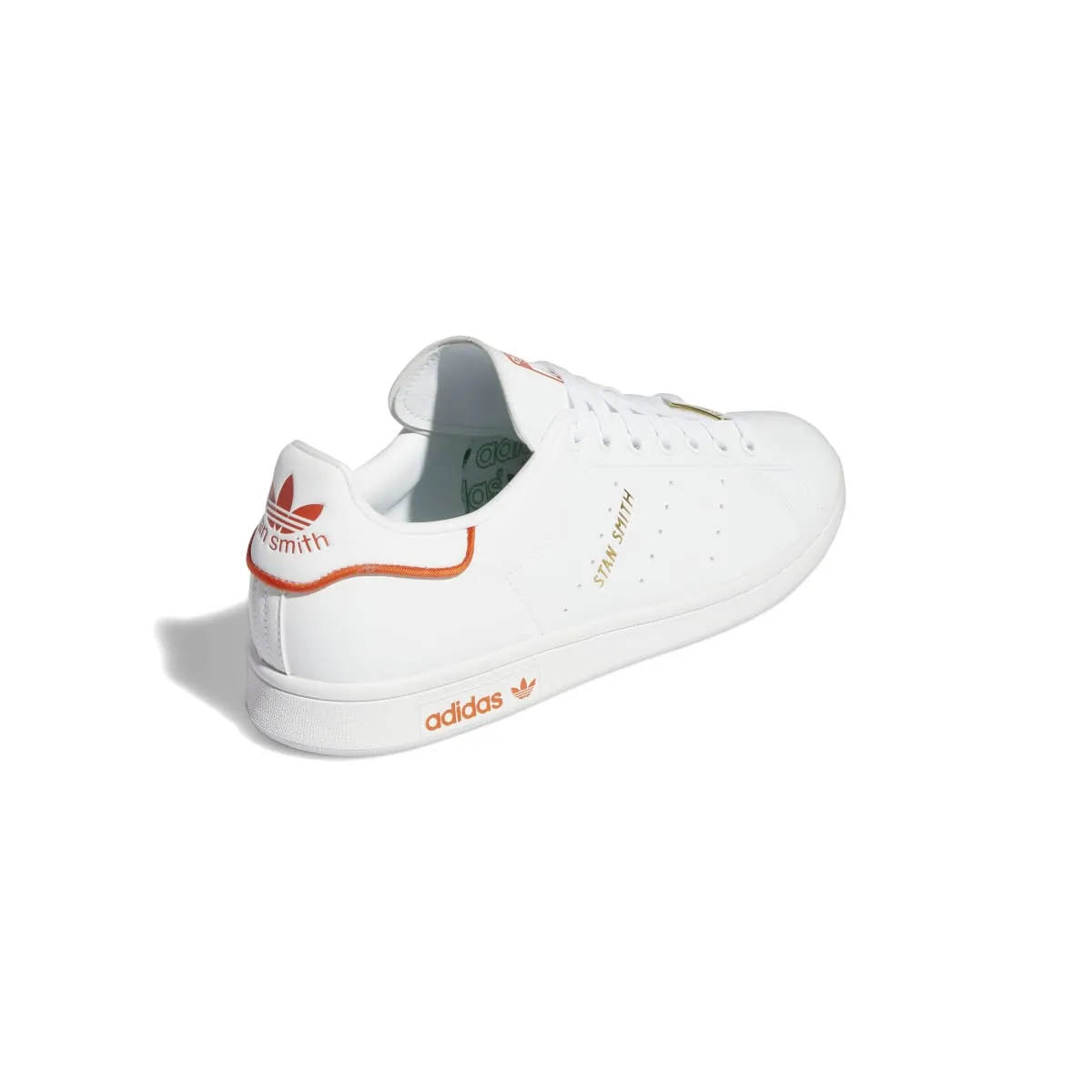 ADIDAS GW0488 STAN SMITH MN'S (Medium) White/White/Green Synthetic Leather Lifestyle Shoes