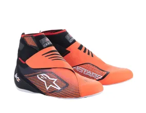 ALPINESTARS 2713023_156_12,5 Karting shoes TECH-1 KZ V2, black/orange fluo, Size 46