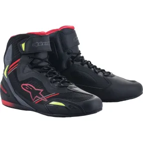 Alpinestars Faster-3 Rideknit Shoes Black / Red / Fluo Yellow