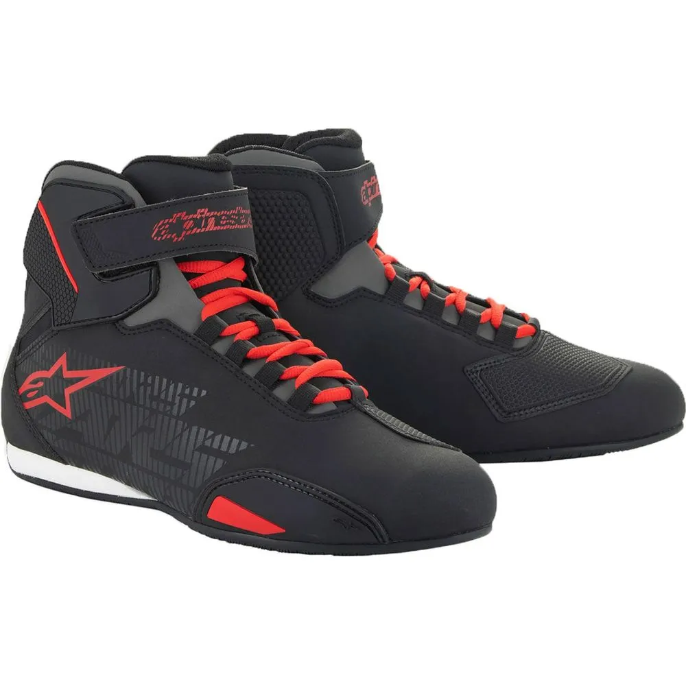 Alpinestars Sektor Riding Shoes Black / Bright Red