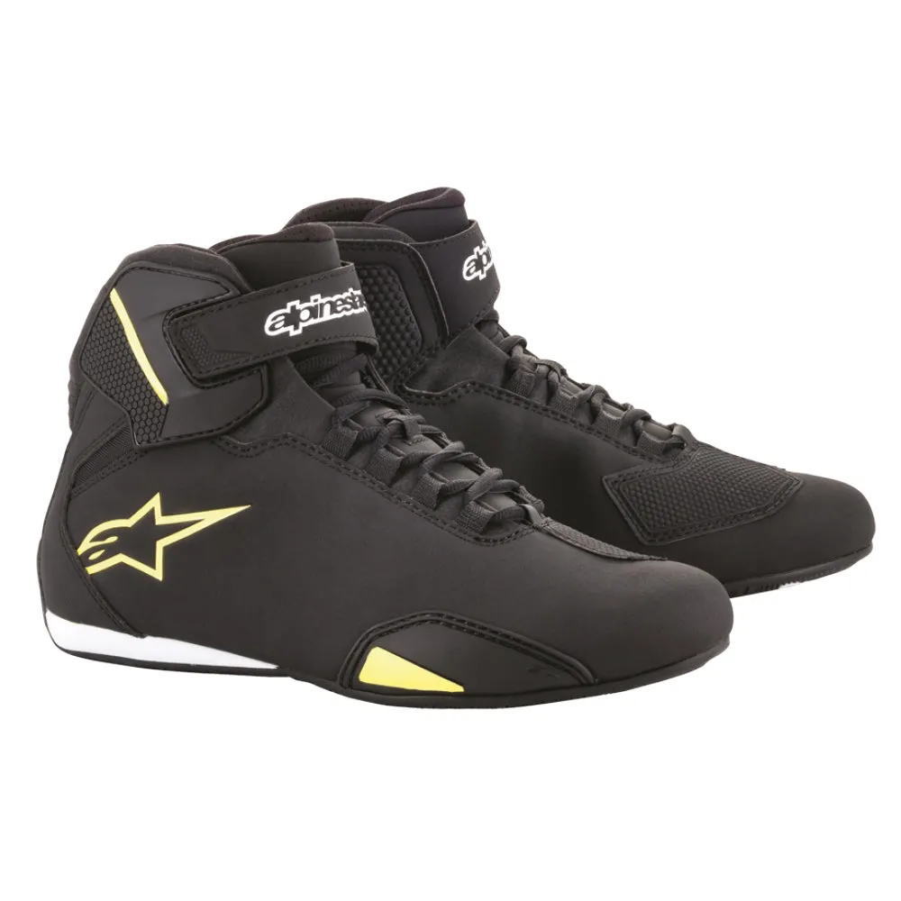 Alpinestars Sektor Riding Shoes Black / Fluo Yellow