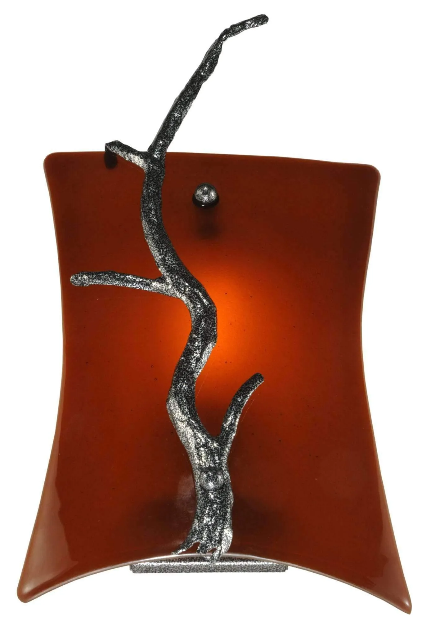 Amber Glass Wall Sconce