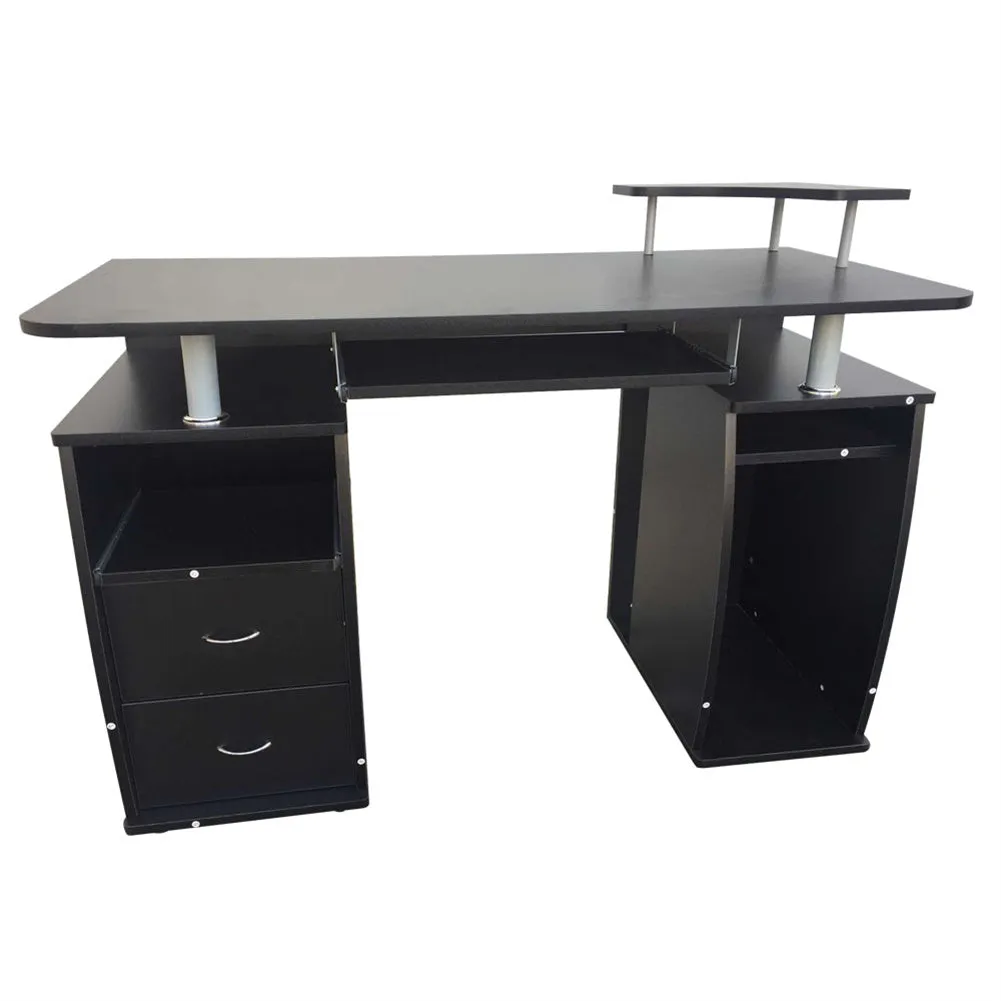 AMYOVE Computer Desk Home Table with Multiple Drawers Office Desk