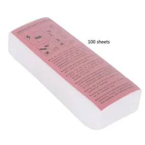 Angel Decoration Women Men Nonwoven Hair Removal Wax Paper Body Leg Arm Hair Removal Wax Strip Paper Roll 100pcs