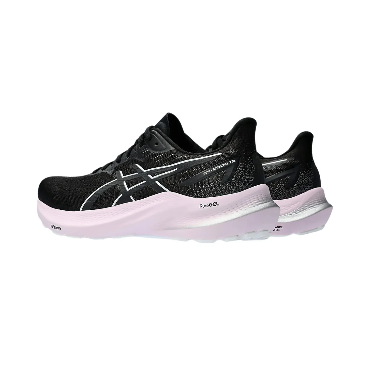 Asics GT-2000 12 Black White SS24 Women's Shoes