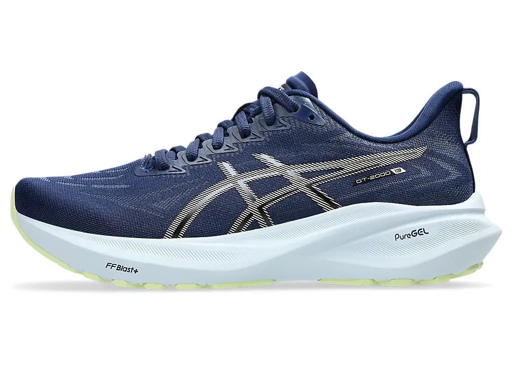 Asics Womens GT-2000 13- Blue Expanse/Champagne (1012B666-400)