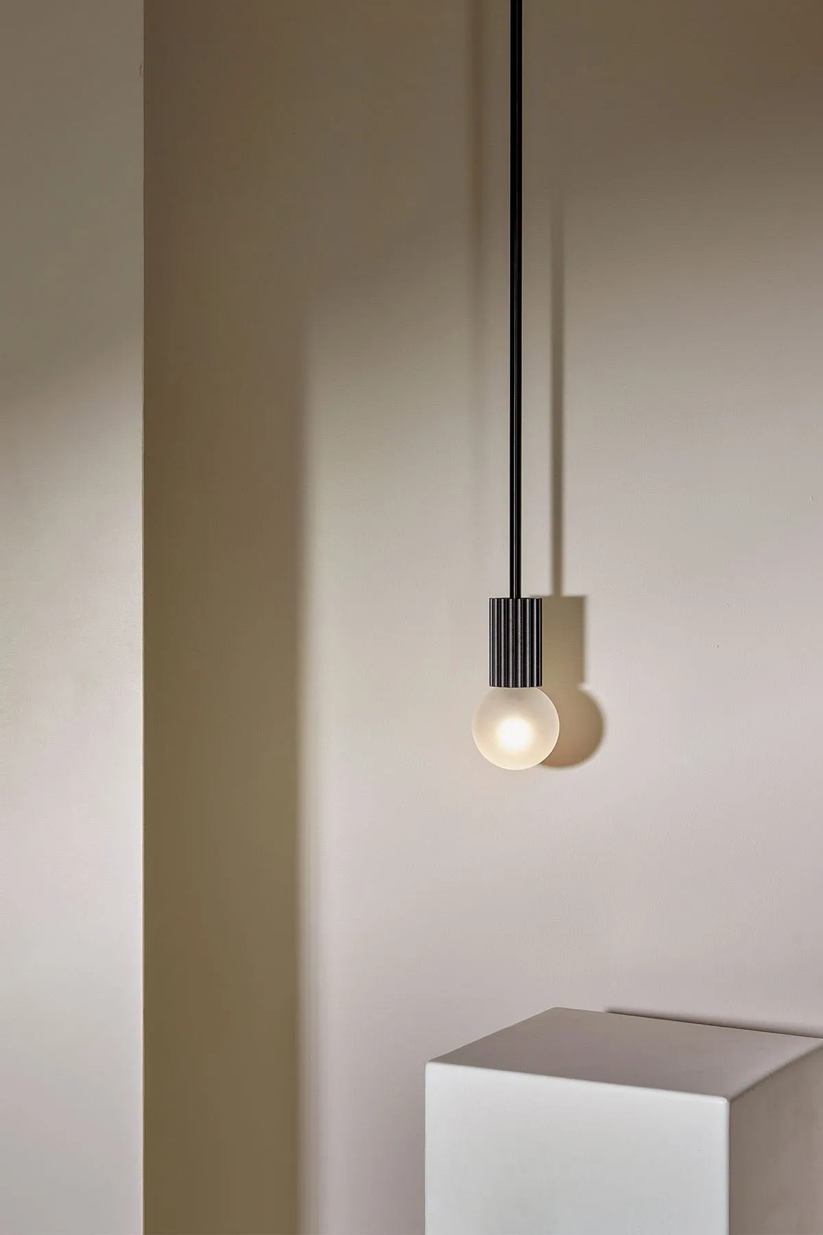 Attalos Pendant Light, Brushed Black