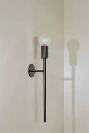 Attalos Wall Light, Brushed Black