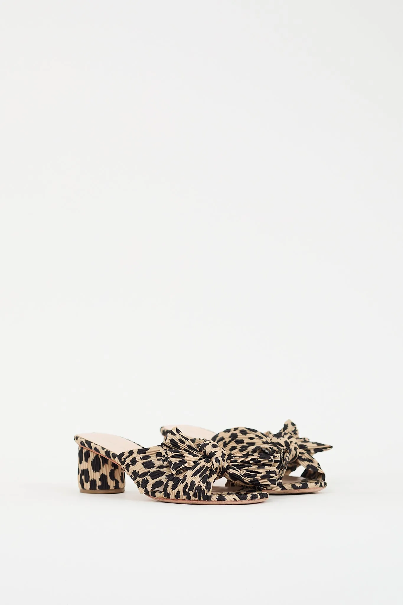 Beige & Black Printed Emilia Mule