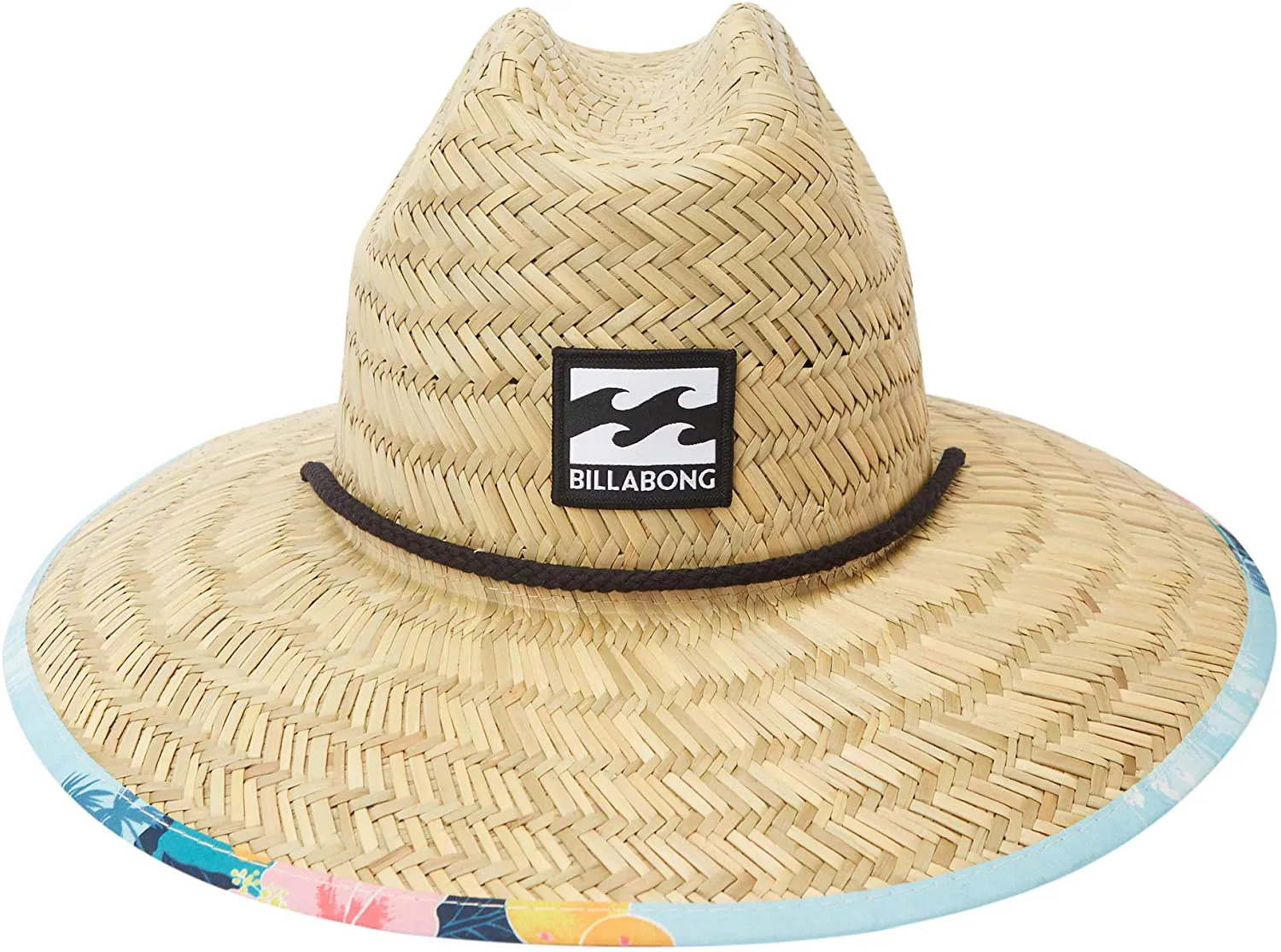 Billabong Men's Classic Printed Straw Lifeguard Hat