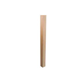 bingltd - 3.5" x 54"  Plain Red Oak Newel Post (SP4009-RO-UNF)