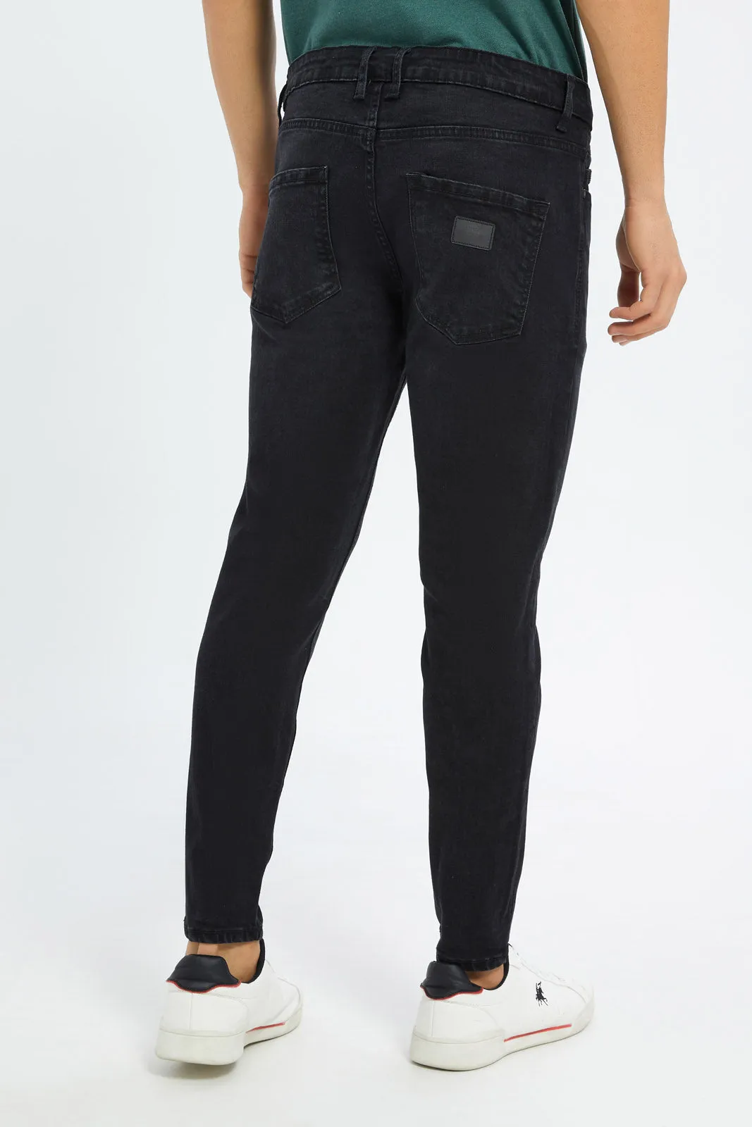 Black 5-Pocket Skinny Fit Jeans