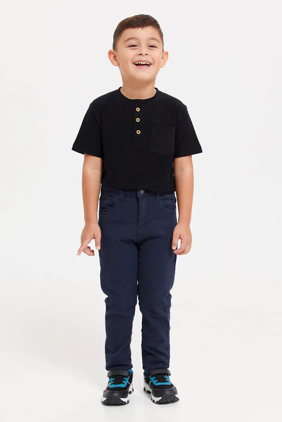 Boys Navy Slim Fit Jeans