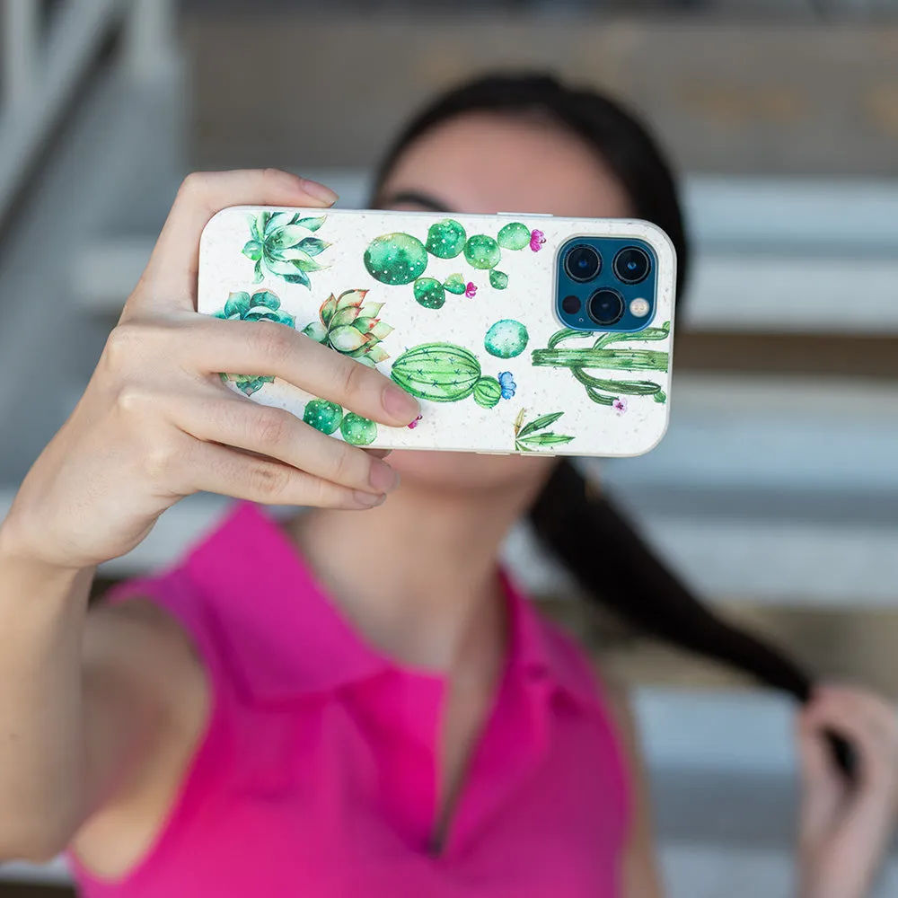 Cactus Flowers Biodegradable iPhone Case