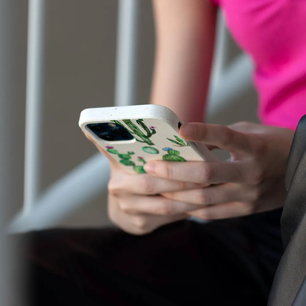 Cactus Flowers Biodegradable iPhone Case