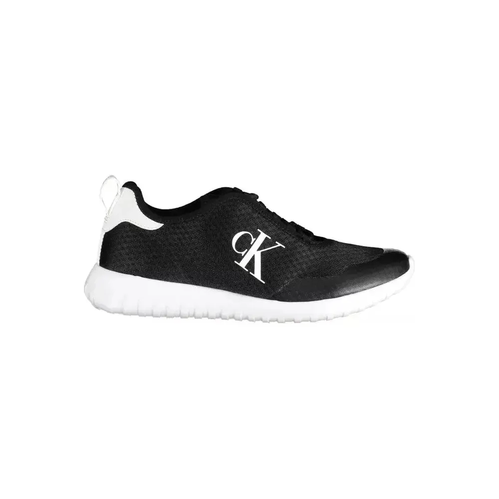 Calvin Klein Black Polyester Men Sneaker