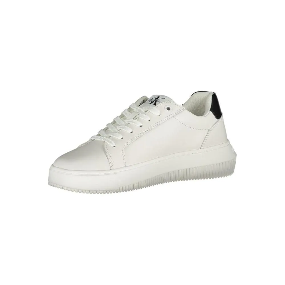 Calvin Klein Eco-Chic White Sneakers with Contrast Details