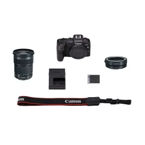 Canon EOS RP Mirrorless Digital Camera with EF-EOS R Mount Adapter & EF 24-105mm f/3.5-5.6 IS STM Kit