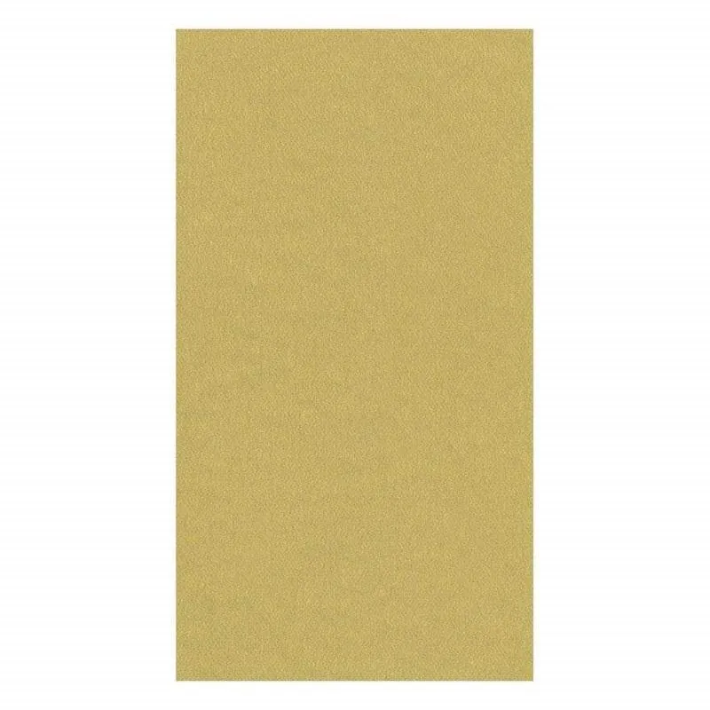 Caspari Paper Linen Solid Guest Towel Napkins in Gold - 12 Per Package