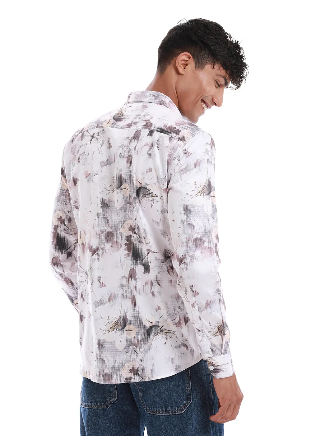 Chaos Flower Printed Shirt