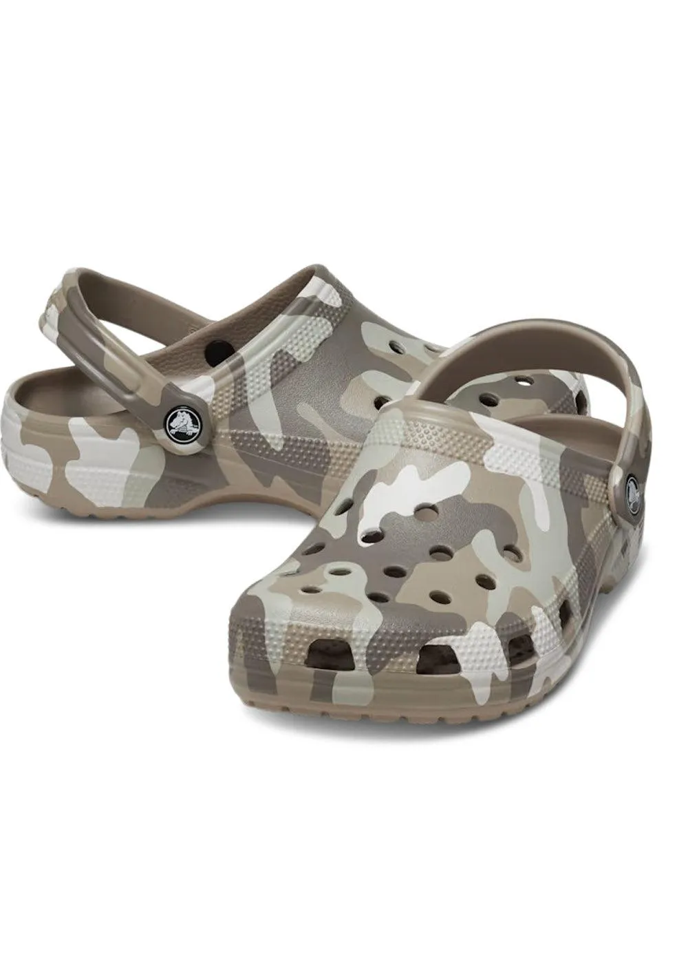 Classic Printed Camo Clog - Mushroom/Multi