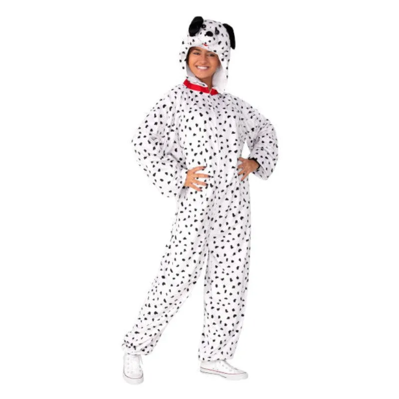 Dalmatian Furry Onesie Costume-Adult