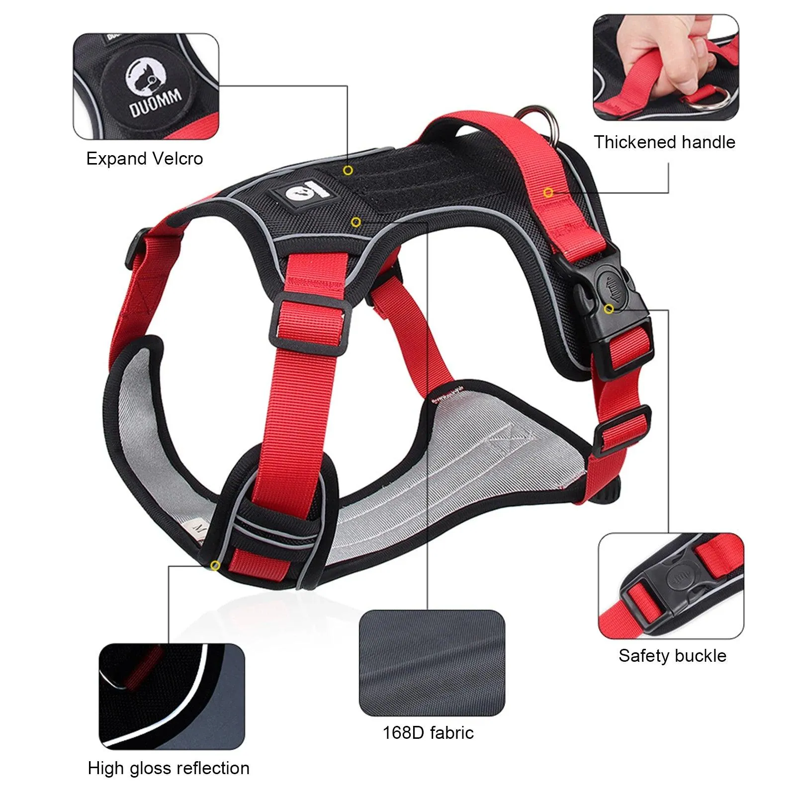 Dog Harness Reflective Tactical Vest