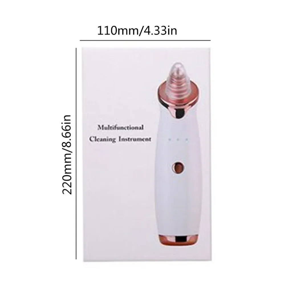 Electric Vacuum Pore Cleaner Blackhead Remover Acne Pores Remove Exfoliating Cleansing Facial Beauty Instrument USB Rechargeable