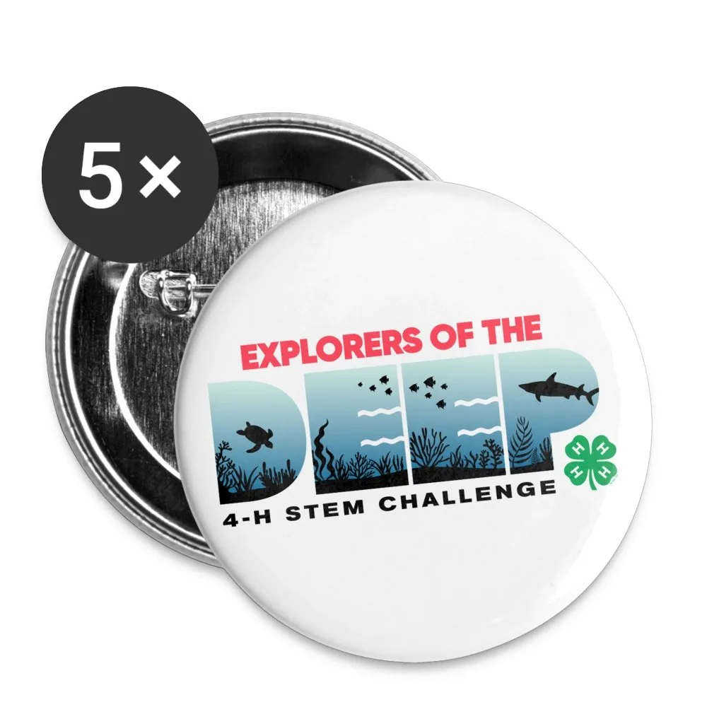 Explorers of the Deep Buttons large 2.2'' (5-pack)