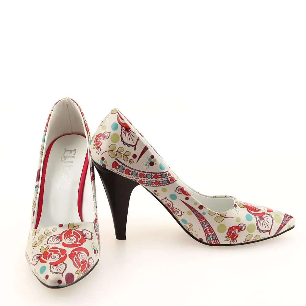 Flowers Heel Shoes STL4004