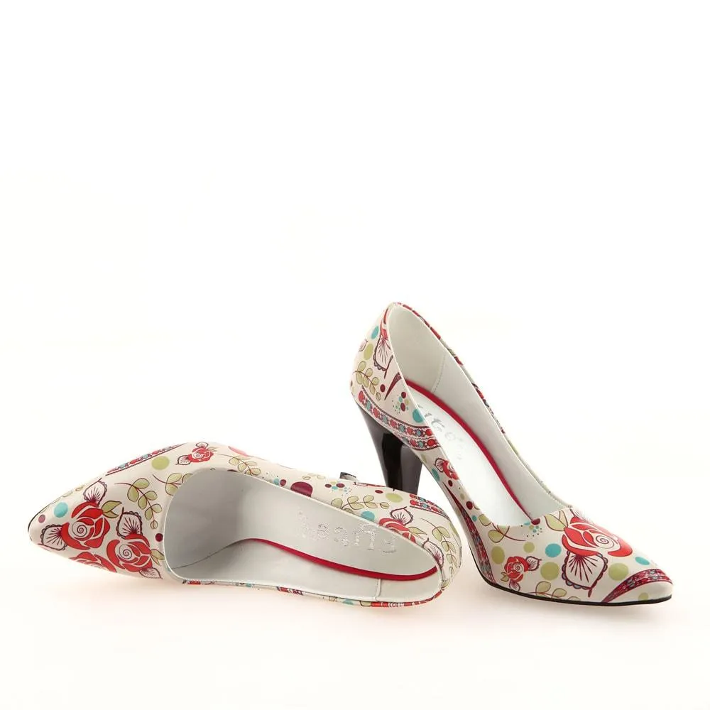 Flowers Heel Shoes STL4004