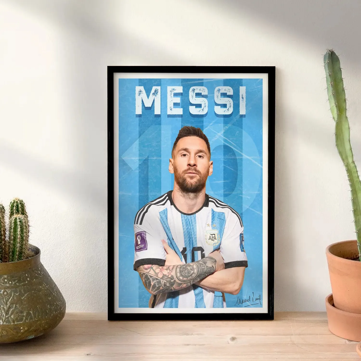 Footballer Messi Artwork