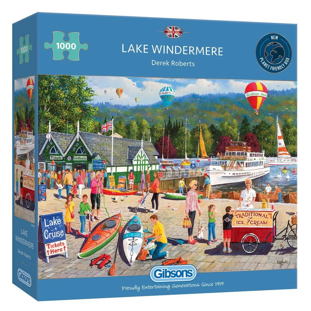 Gibsons 1000 Piece Jigsaw Puzzle - Lake Windermere