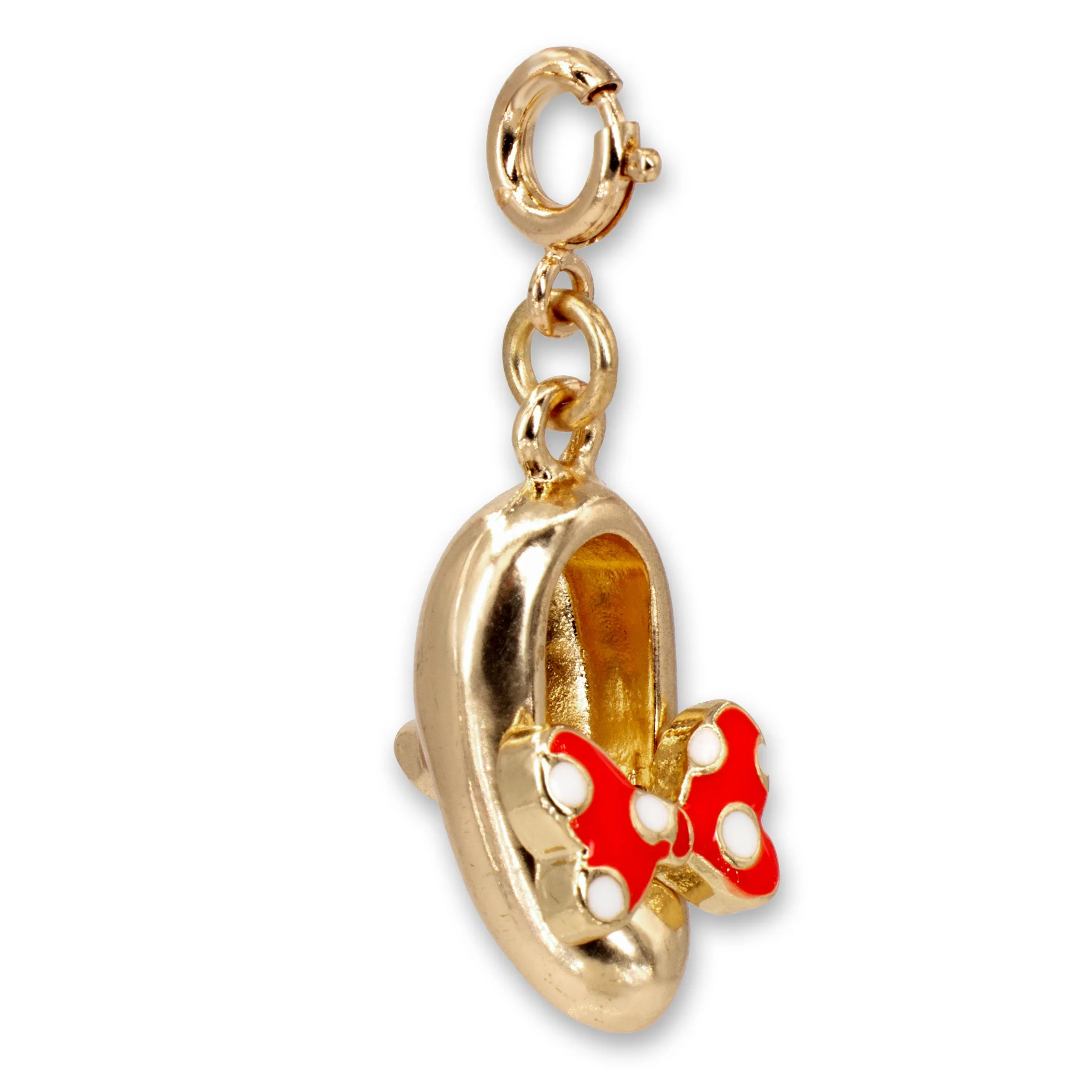 Gold Minnie Shoe Charm