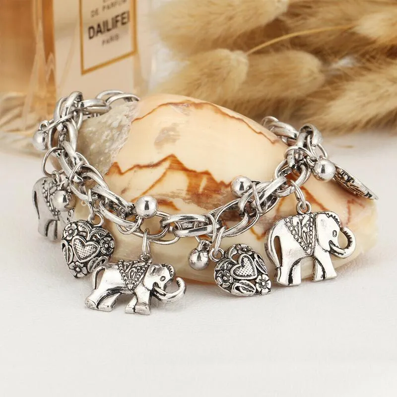 Handmade-Vintage Elephant Anklet