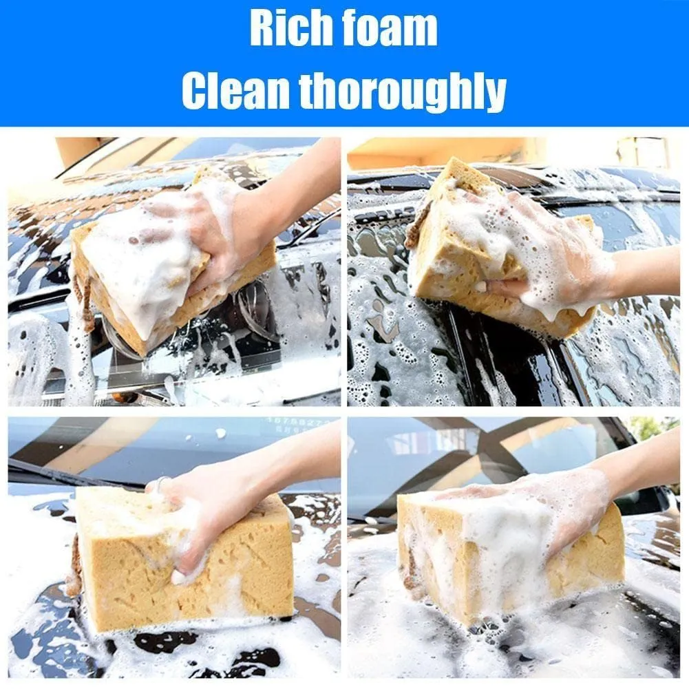 High Density Large Car Wash Sponge Foam Honeycomb Cleaning Washing Car Waxing Sponges Cleaning Car Brush Absorbent Tools