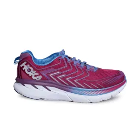 Hoka One One Clifton 4 Cherries Jubilee / Purple Passion Running Shoes - Women's