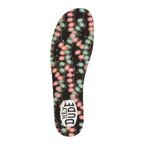 Holiday Lights Insoles - Black/Multi