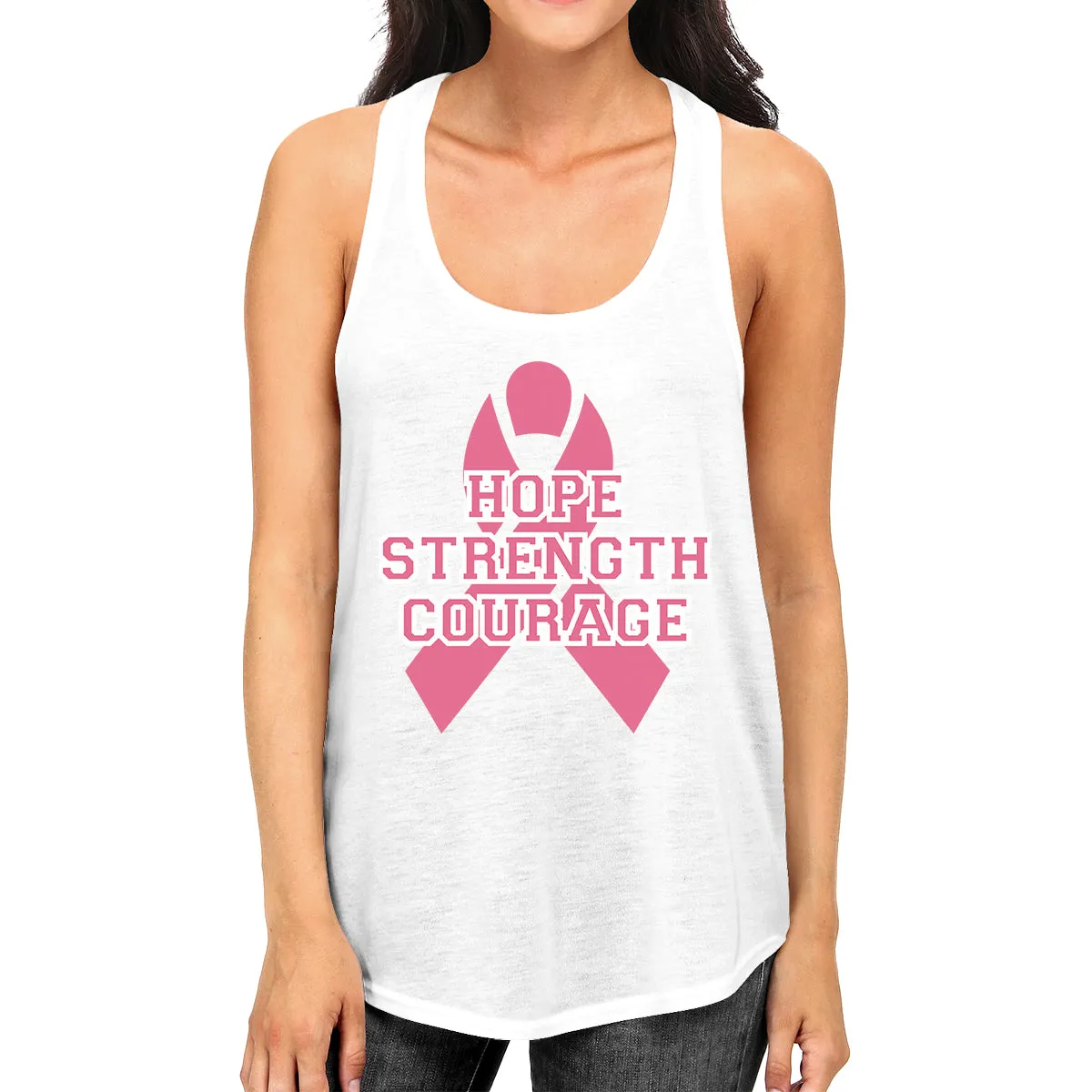 Hope Strength Courage Womens Tank Top