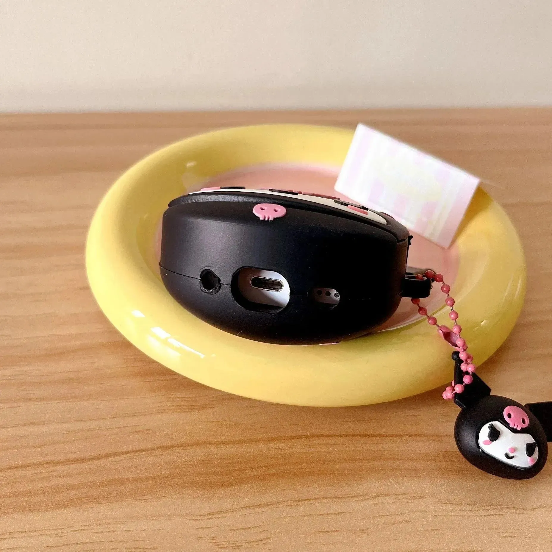 Kuromi Flip Phone Shaped Silicon AirPods Case