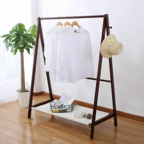 Levede Clothes Stand Garment Hanger Organiser Wooden Free Standingg