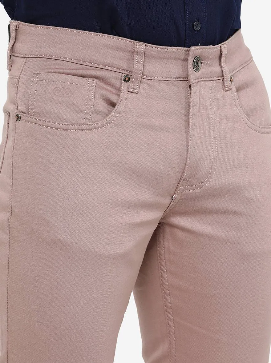 Light Pink Washed Slim Fit Jeans | JadeBlue