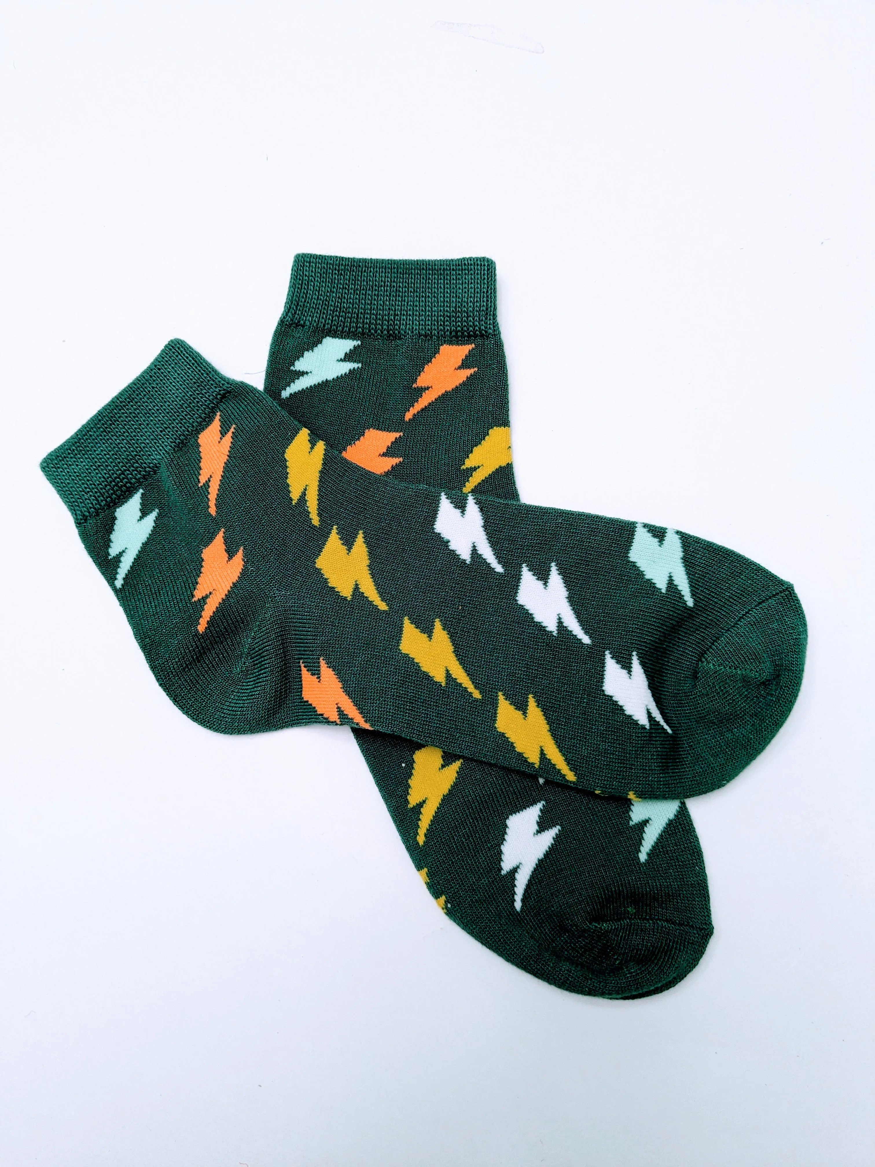 Lighting Bolt Low Crew Socks