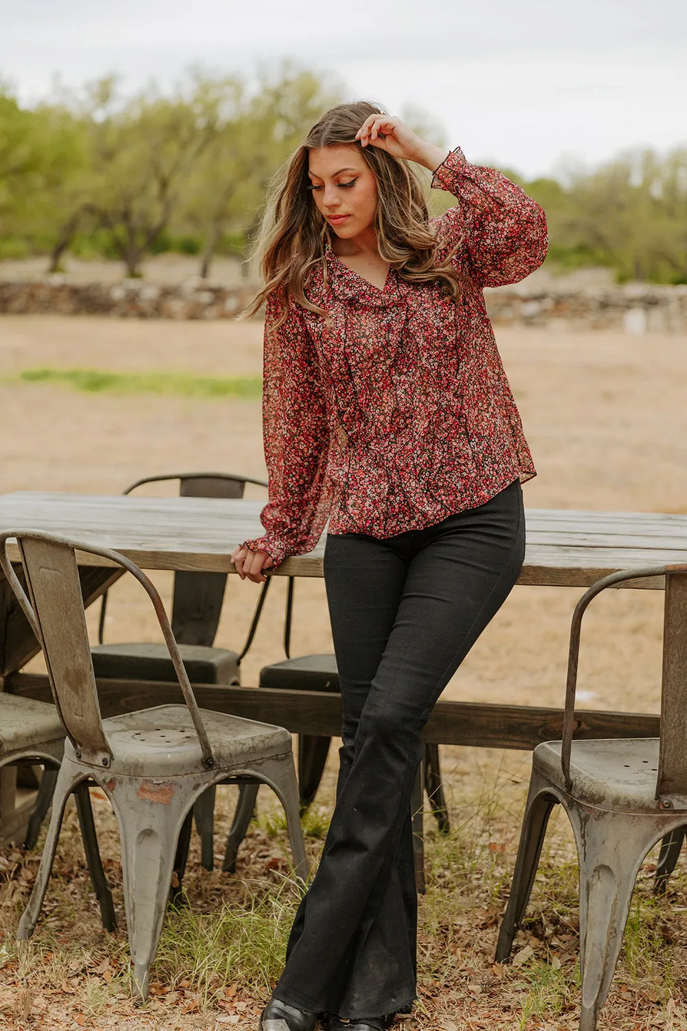 Lonnie Long Sleeve Blouse - Amour