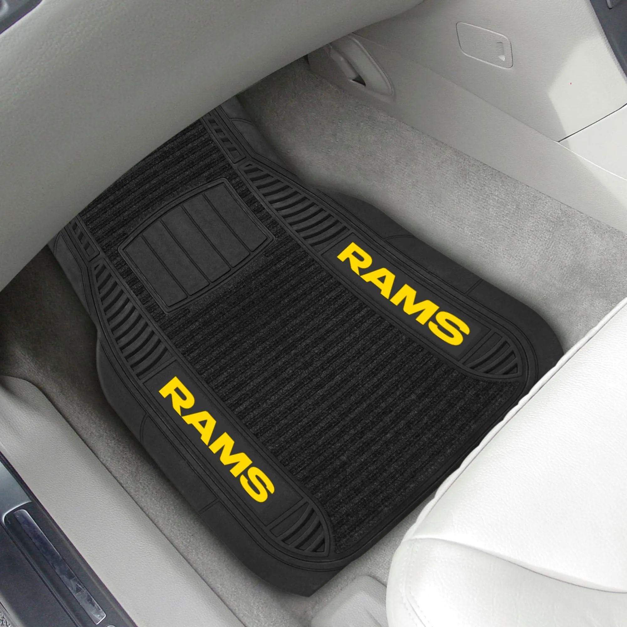 Los Angeles Rams 2 Piece Deluxe Car Mat Set