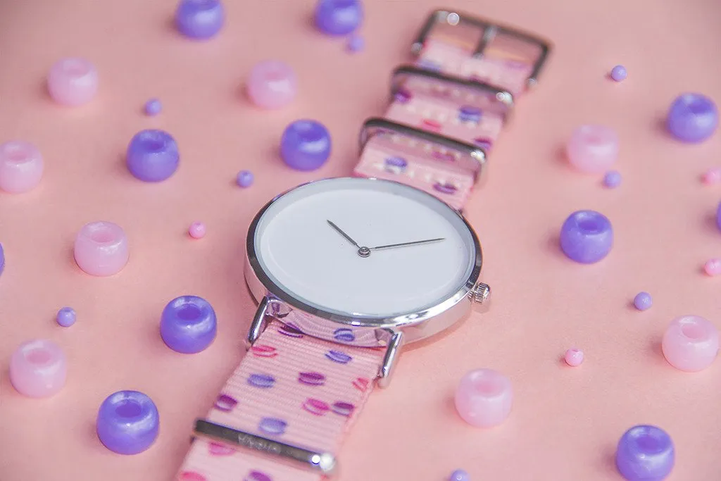 Macaron Dots Graphic Watch Strap