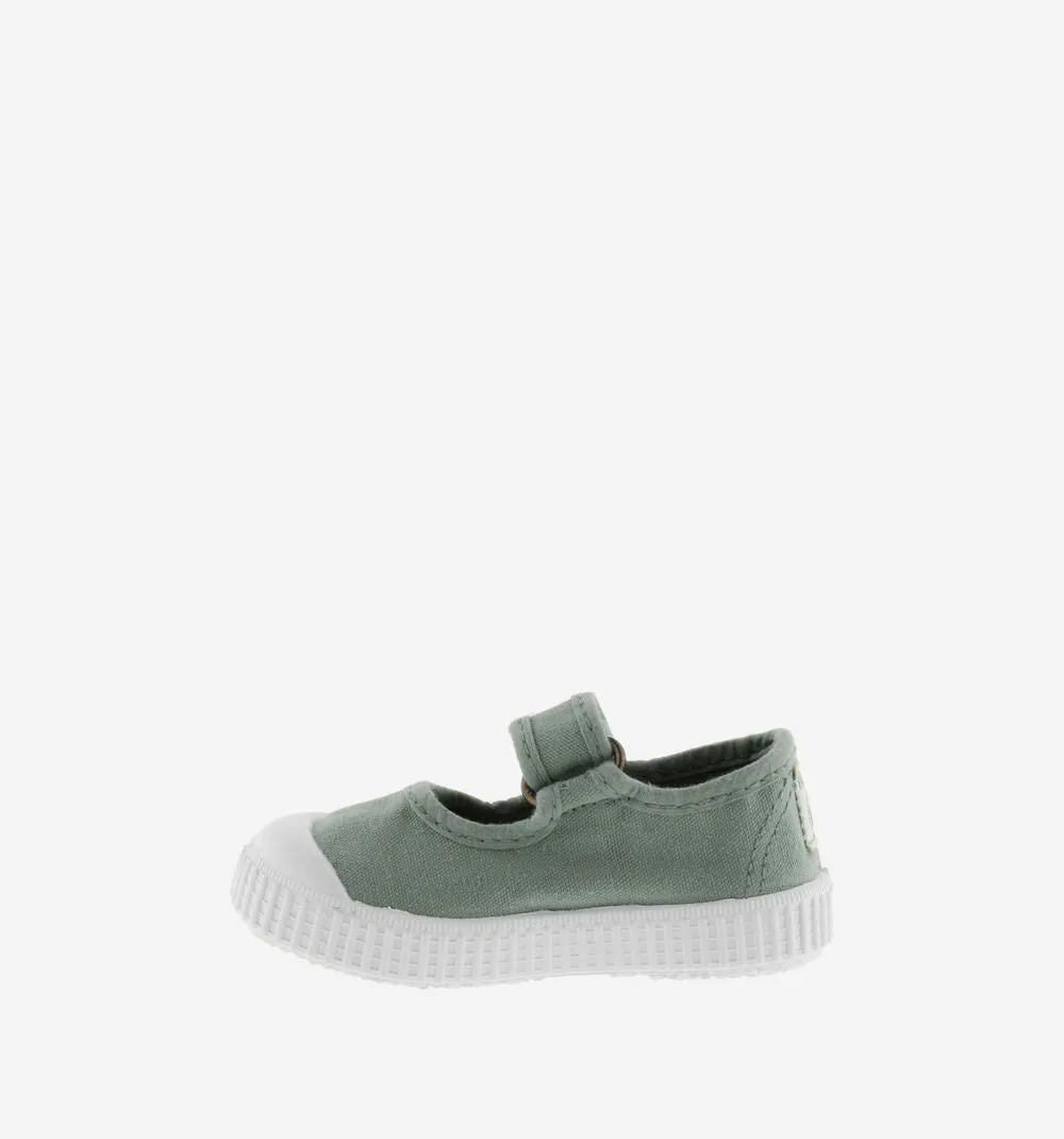 Mary Jane Canvas Shoes, Jade