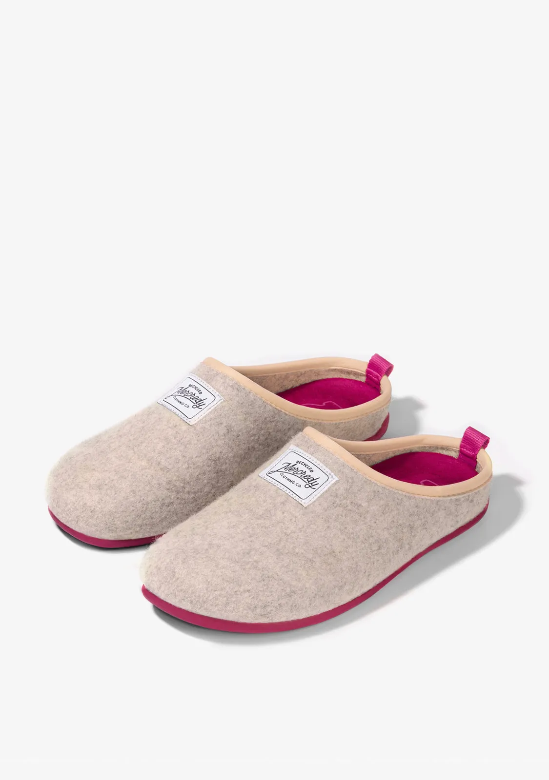 Mercredy Slipper White / Fuxia