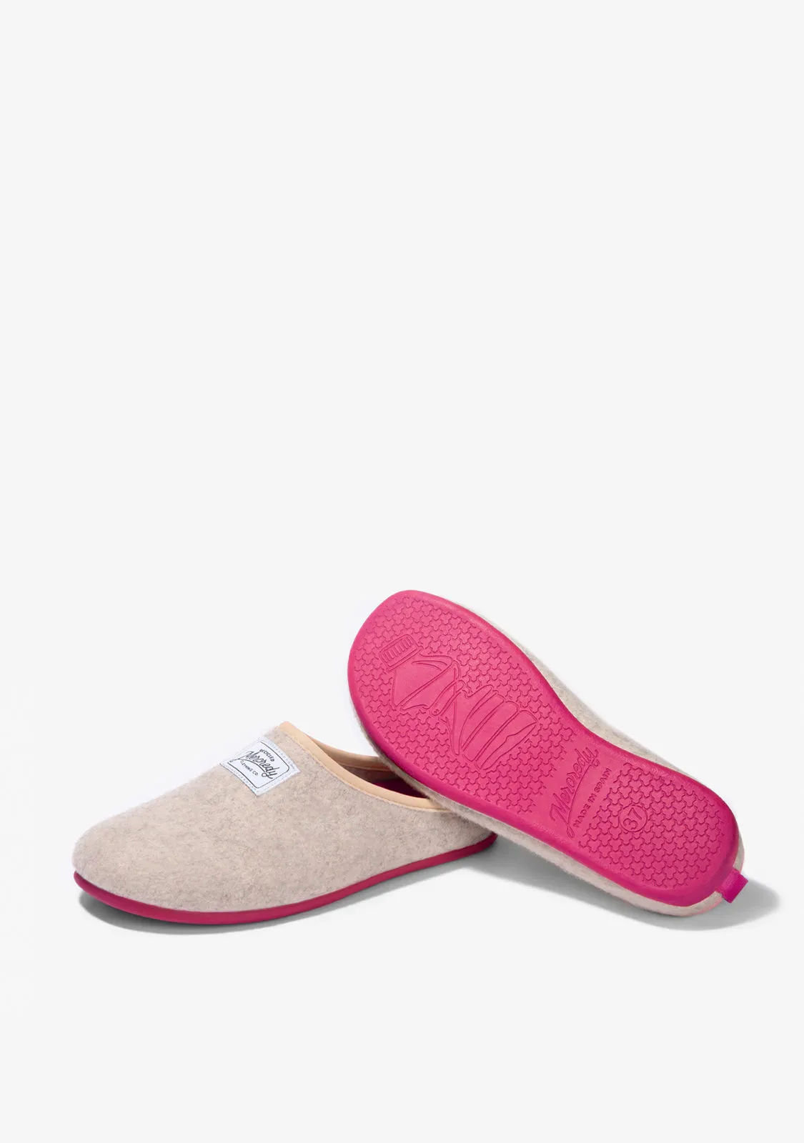 Mercredy Slipper White / Fuxia